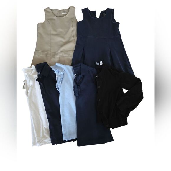 Lot Of 7 - School Uniform Size 7/8 - Picture 1 of 1
